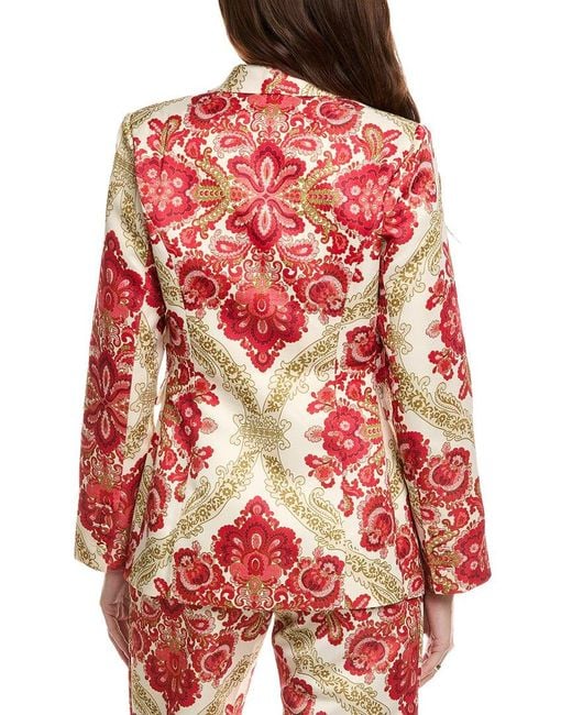 FLORA BEA NYC Red Charlene Blazer