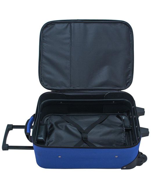 Elite Luggage Blue 19.5" Carry-on Rolling Luggage