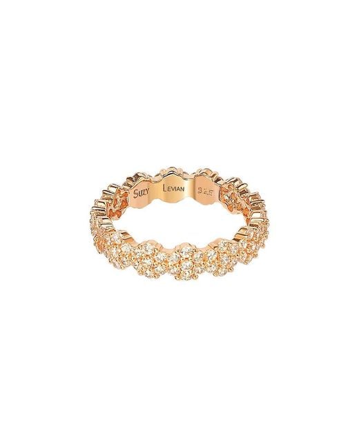 Suzy Levian CZ Jewelry White Suzy Levian Cz Stackable Ring