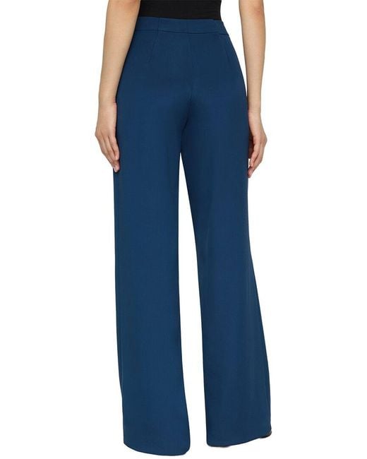 Lafayette 148 New York Blue Plus Sullivan Silk-Blend Pant