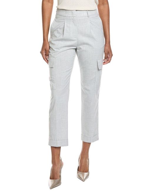 Peserico Gray Cargo Pant