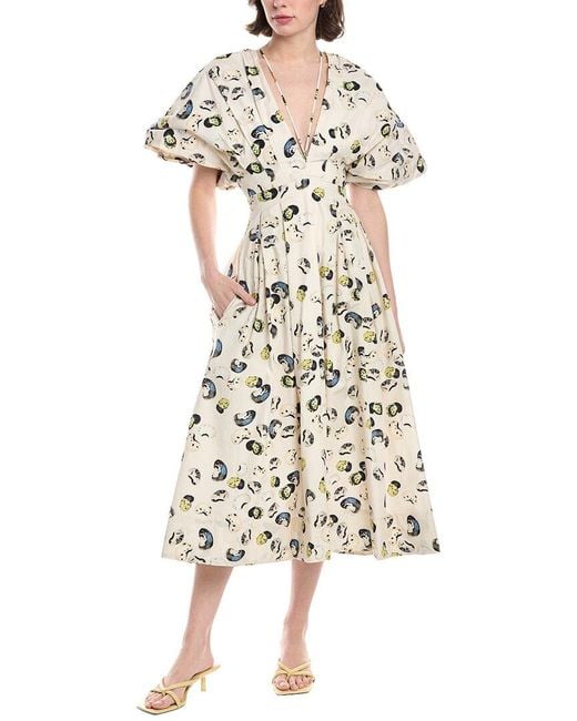 Agua Bendita White Cosecha Linen Maxi Dress