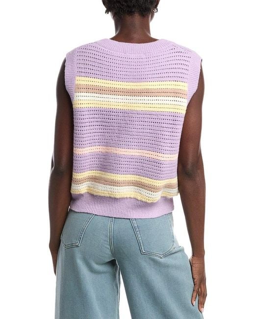 ANNA KAY Purple Zola Cashmere-Blend Gilet