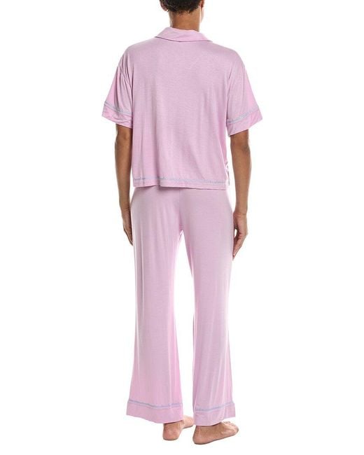 Honeydew Intimates Pink 2Pc Sweet Solstice Short Sleeve Pajama Set