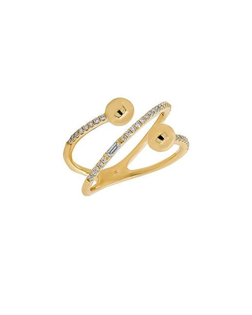 Diana M Metallic Fine Jewelry 14k 0.22 Ct. Tw. Diamond Ring