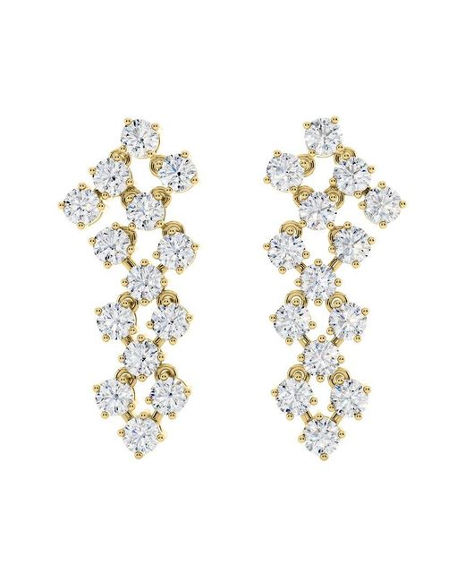 Sabrina Designs Lab Grown Diamonds Metallic 14K 2.86 Ct. Tw. Lab-Grown Diamond Chandelier Earring