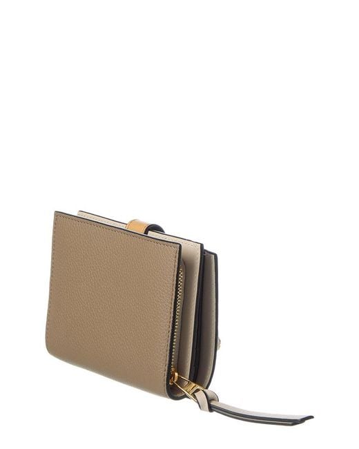 Loewe Natural Compact Zip Leather Wallet