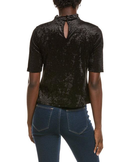 Vince Camuto Black Mock Neck Top
