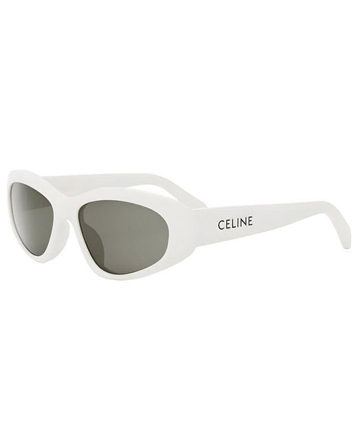 Céline White 57Mm Sunglasses