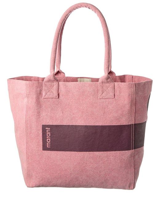 Isabel Marant Pink Yenky Small Canvas Tote