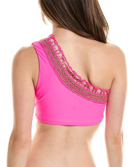 Ramy Brook Pink Riley Bikini Top