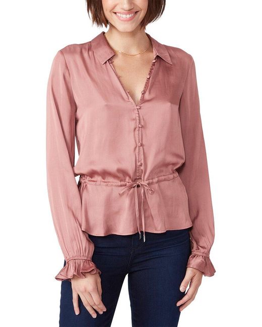 PAIGE Red Kendalle Top