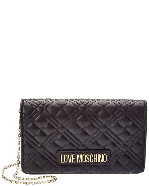 Love Moschino Gray Quilted Crossbody