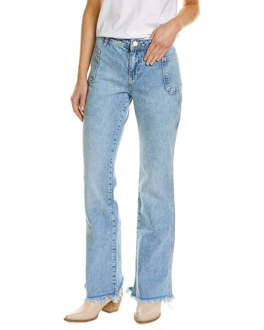 Free People Blue Izzy Flare Jean