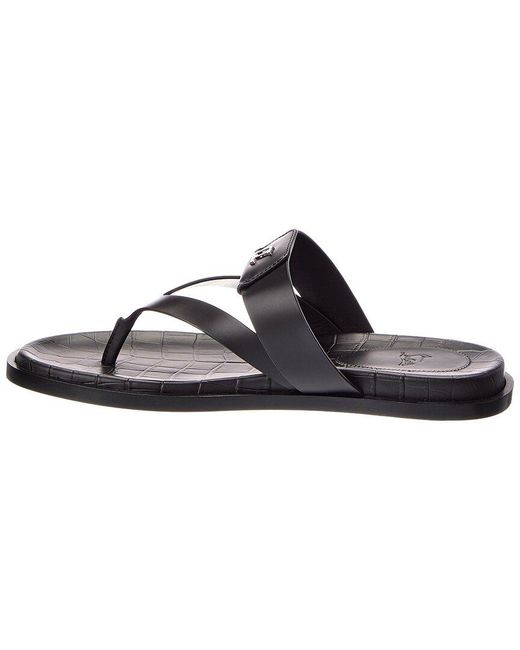 Christian Louboutin Black Leather Sandal