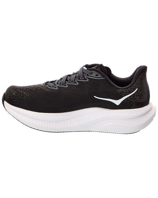 Hoka One One Black Mach 6 Wide Sneaker