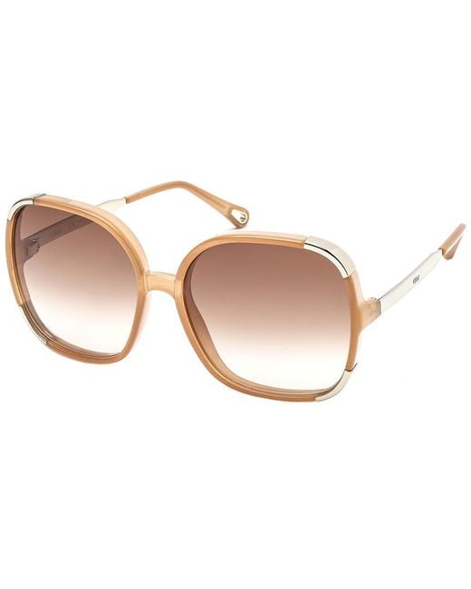 Chloé Pink Ce719Sd 60Mm Sunglasses