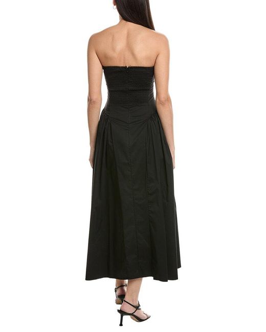 WeWoreWhat Black Corset Midi Dress