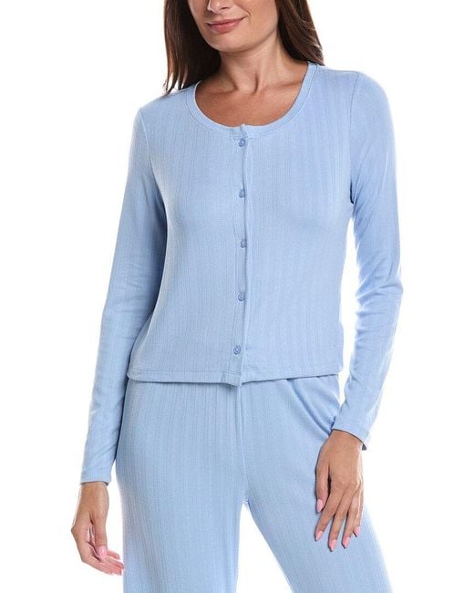 Z Supply Blue Lovely Pointelle Top