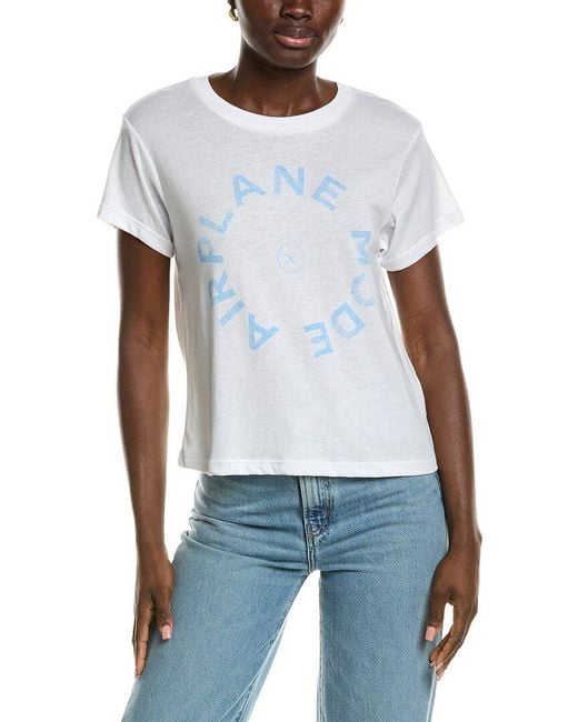 Chaser Brand White Airplane Mode T-Shirt
