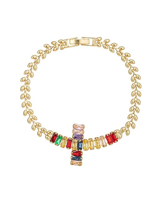 Eye Candy LA Metallic The Luxe Collection Cz Gioia Rainbow Bracelet