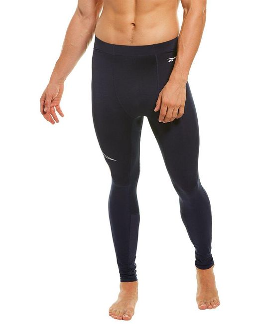 Reebok United By Fitness Compression Tight in Blue for Men | Lyst