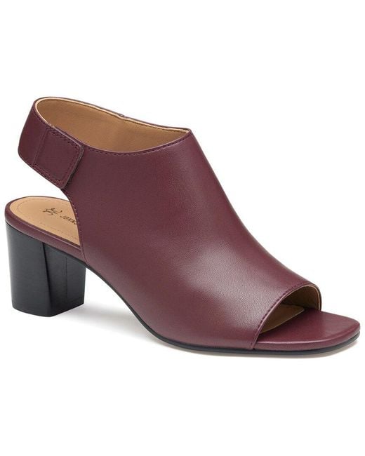 Johnston & Murphy Purple Vicki Leather Pump