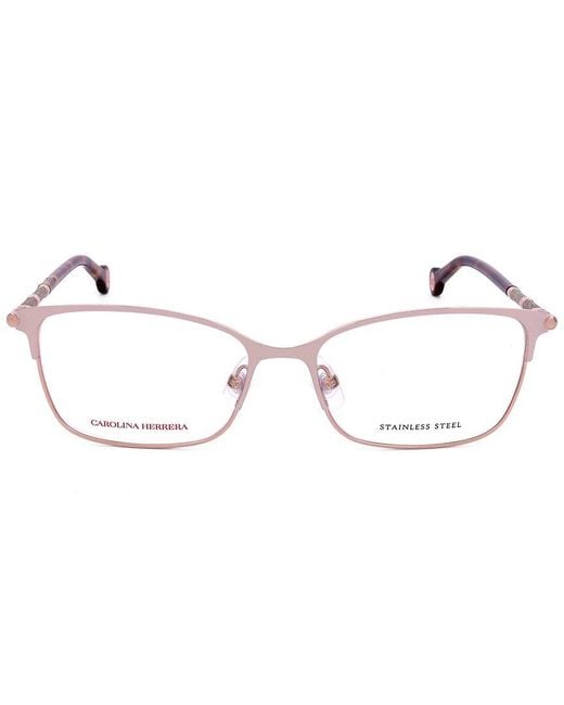 Carolina Herrera White 54Mm Optical Frames