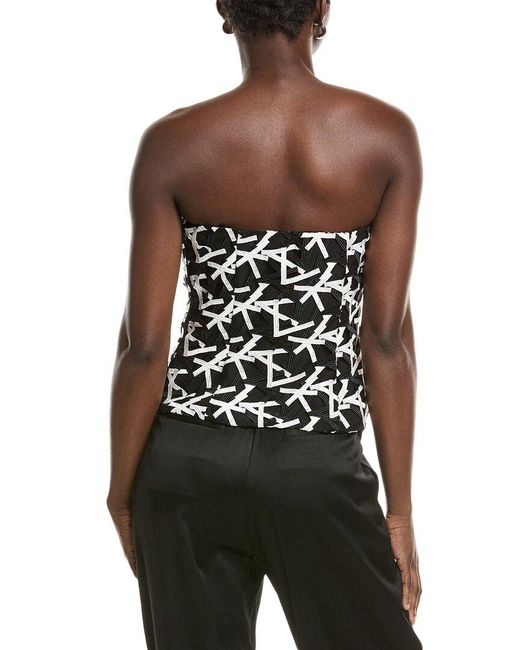 Akris Black Lace Silk-Lined Top