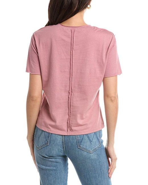 Femme Society Red V-Neck Short Sleeve Top