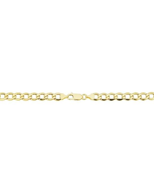 Italian Gold Metallic 14k Miami Cuban Chain Necklace