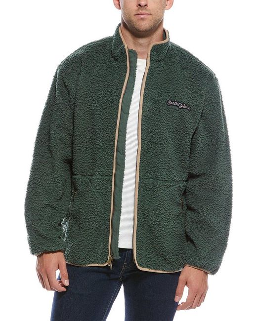 Scotch & Soda Green Fashion Sherpa Jacket for men