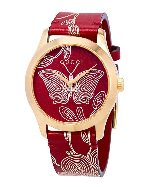 Gucci Red G-timeless Watch