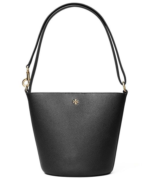 Tory Burch Black Blake Leather Bucket Bag