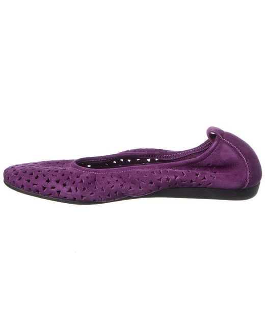 Arche Purple Lilly Leather Flat