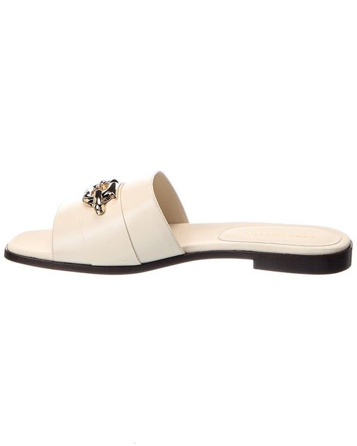Ferragamo White Priscilla Leather Sandal