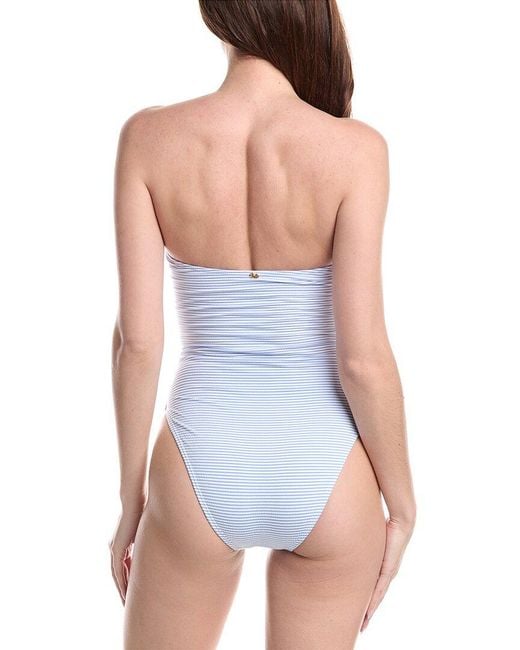 PQ Swim Blue Strapless Ring One-Piece
