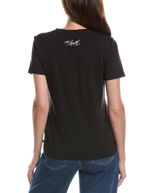Karl Lagerfeld Blue Eiffel Tower T-Shirt