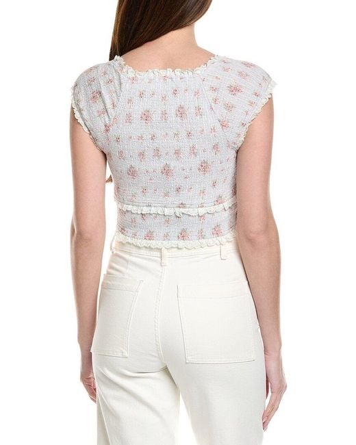 LoveShackFancy White Cambron Top