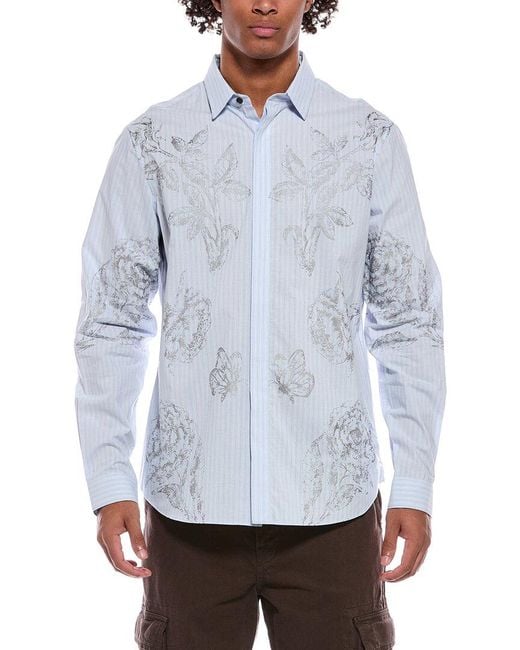 Valentino Blue Camicia Shirt for men