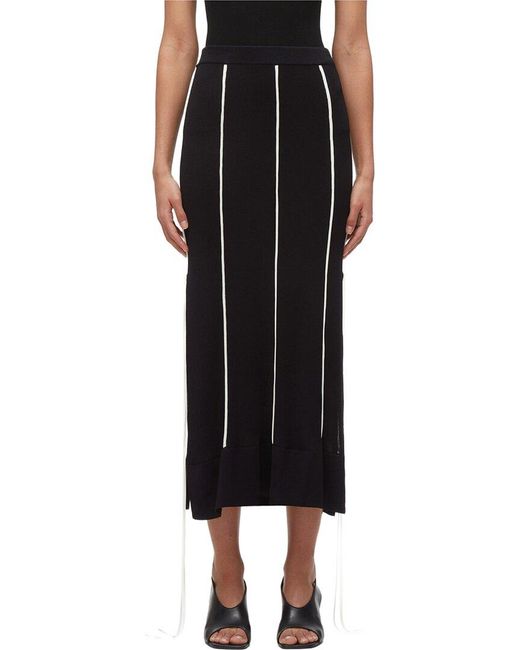 3.1 Phillip Lim Black Lux Midi Skirt