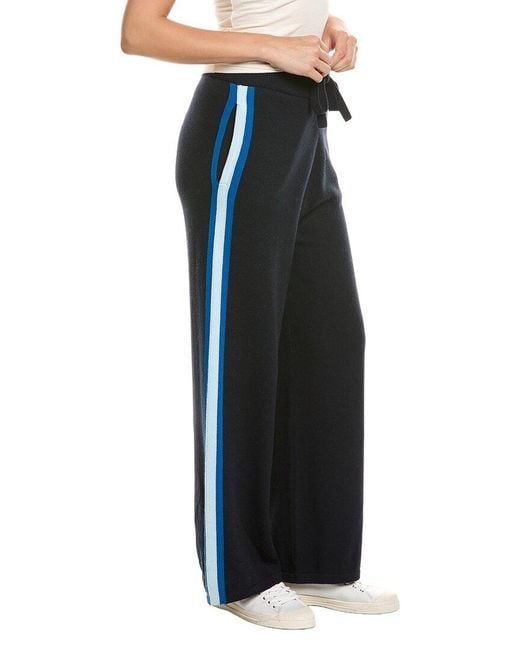 Brodie Cashmere Black Varsity Cashmere-Blend Jogger