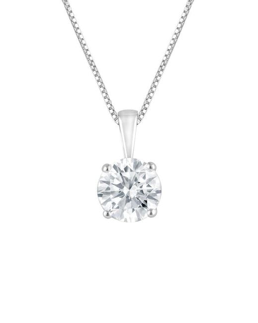 Lab Grown Diamonds White 1.00 Ct. Tw. Lab-Grown Diamond Pendant Necklace