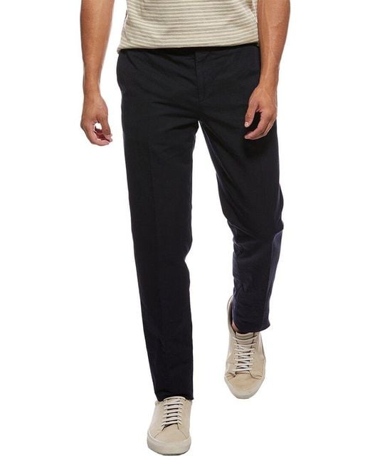 Brunello Cucinelli Black Linen-Blend Trouser for men