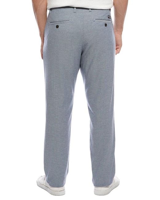 Scotch & Soda Blue Flat Front Pant for men