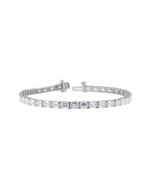 Lab Grown Diamonds White 14K 12.21 Ct. Tw. Lab Grown Diamond Bracelet