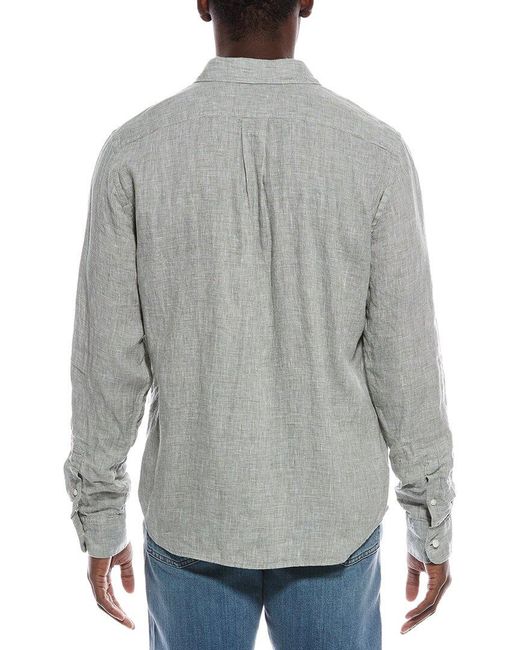Vince Gray Classic Fit Linen Shirt for men