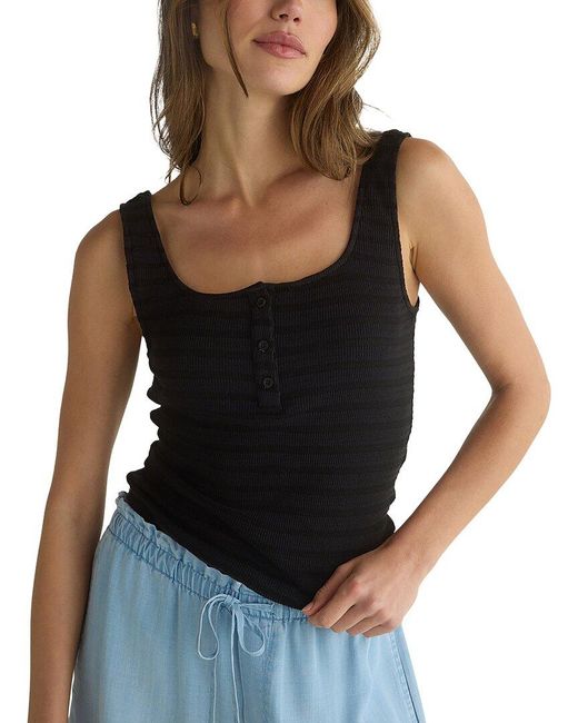 Bella Dahl Black Tank Henley