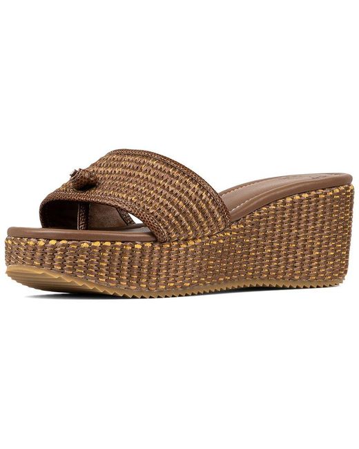 Donald J Pliner Brown Silli2 Raffia Sandal
