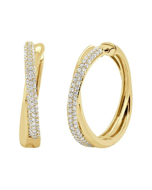 Sabrina Designs Metallic 14K 0.76 Ct. Tw. Diamond Hoop Earrings
